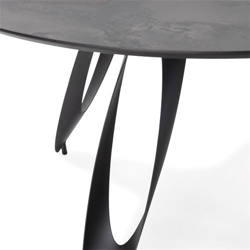 MESA REDONDA ANORA 130CM CEMENTO P/METAL