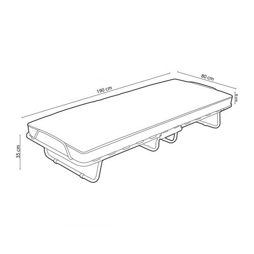 CAMA PLEGABLE COMO 80X190
