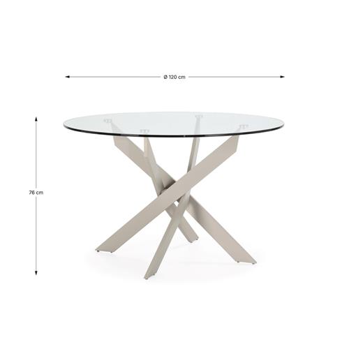 MESA REDON. RUTH 120CM CREMA