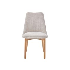 SILLA KURT TELA BEIGE CLARO P/MADERA 2