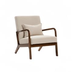 BUTACA MOD. ROMA NOGAL TELA C/BEIGE
