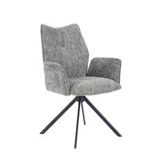 SILLA ANDER C/BRAZOS TELA MUSGO P/NEGRA GIRATORIA