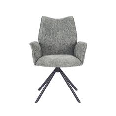 SILLA ANDER C/BRAZOS TELA MUSGO P/NEGRA GIRATORIA 2