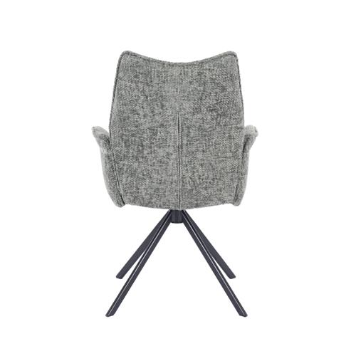 SILLA ANDER C/BRAZOS TELA MUSGO P/NEGRA GIRATORIA