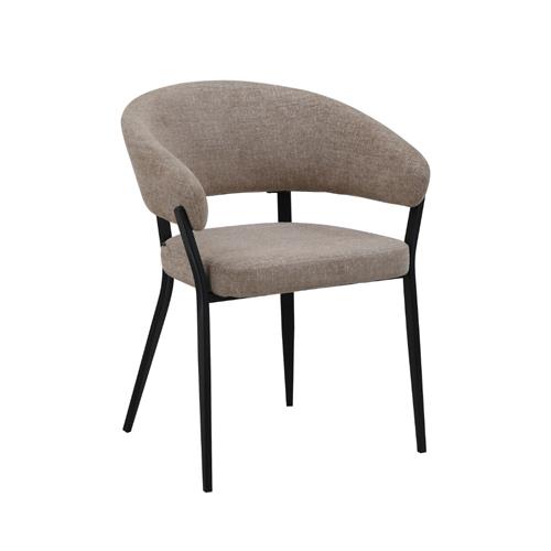 SILLA DALIA TELA BEIGE P/NEGRA