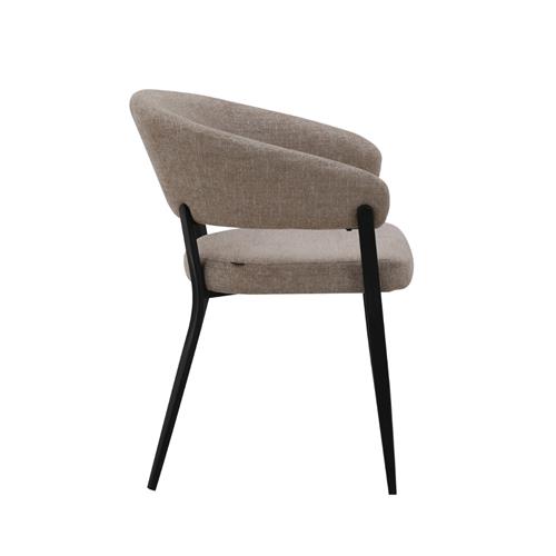 SILLA DALIA TELA BEIGE P/NEGRA