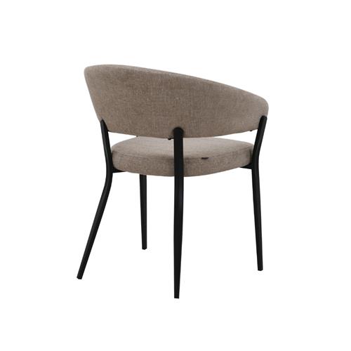 SILLA DALIA TELA BEIGE P/NEGRA