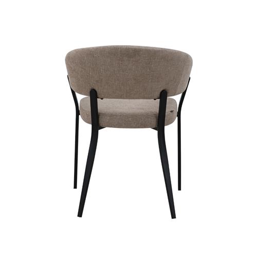 SILLA DALIA TELA BEIGE P/NEGRA