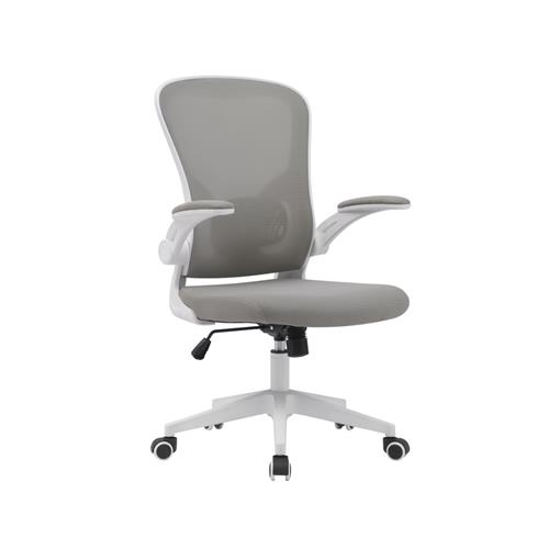 SILLA OFICINA FAMARA GRIS ESTRUCTURA BLANCA