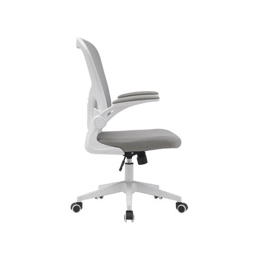 SILLA OFICINA FAMARA GRIS ESTRUCTURA BLANCA