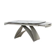 MESA COMEDOR EXT. KAYLA 160/240 CERAMICO P/CREMA