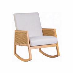 BUTACA MECEDORA MOD. PORTIA TELA BEIGE
