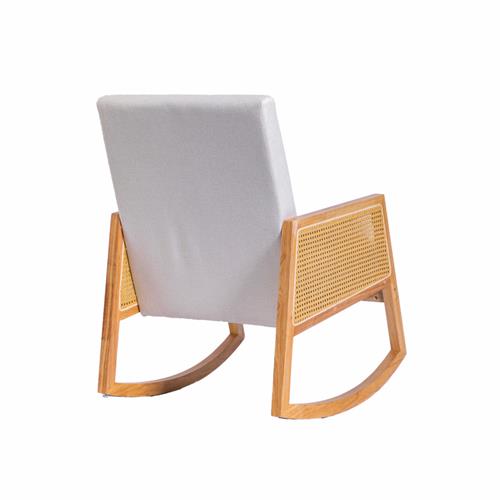 BUTACA MECEDORA MOD. PORTIA TELA BEIGE