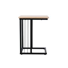 MESA AUXILIAR IRUMA EST. METALICA NEGRA T/ROBLE 2