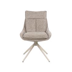 SILLA NAVIA TELA BEIGE TOSTADO P/CREMA GIRATORIA 2