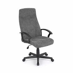SILLA OFICINA TYR TELA GRIS OSC. EST. NEGRA