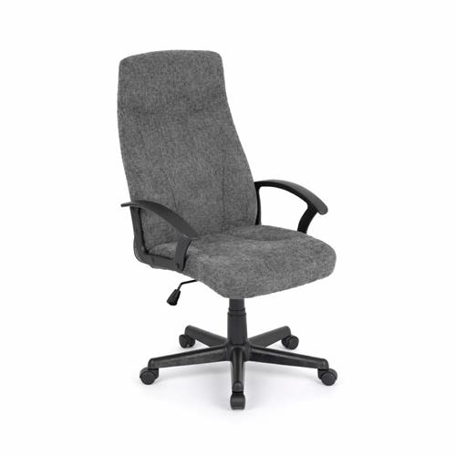 SILLA OFICINA TYR TELA GRIS OSC. EST. NEGRA