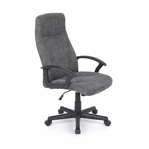 SILLA OFICINA TYR TELA GRIS OSC. EST. NEGRA