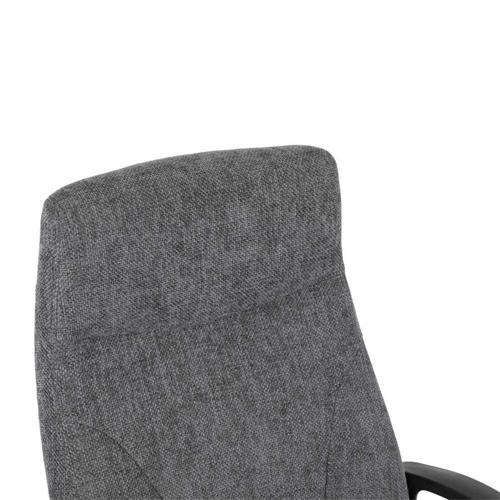 SILLA OFICINA TYR TELA GRIS OSC. EST. NEGRA