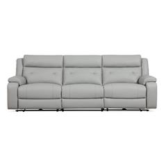 SOFA 3PL-MAXI MOD. VIANCOS PIEL GRIS 2 RELEX ELEC.