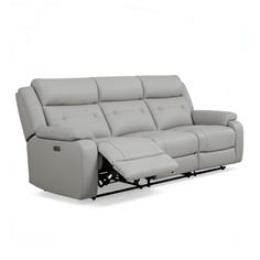 SOFA 3PL-MAXI MOD. VIANCOS PIEL GRIS 2 RELEX ELEC. 2