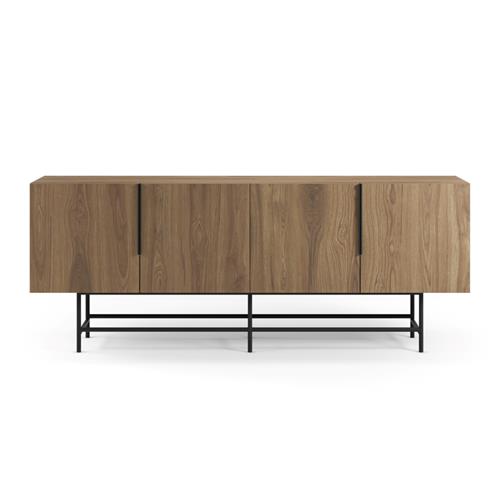 APARADOR ELDIA 4P 200 ROBLE-UD PATA METAL
