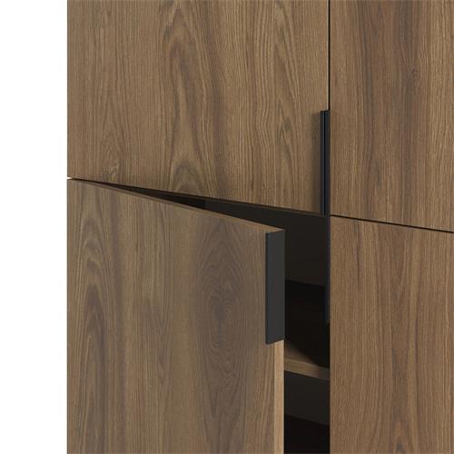 MUEBLE AUX ALTO ELDIA 4P ROBLE-UD PATA METAL