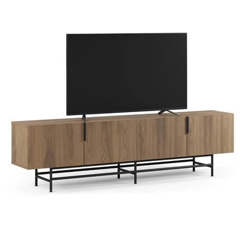 MUEBLE TV ELDIA 4P 200CM. ROBLE-UD PATA METAL