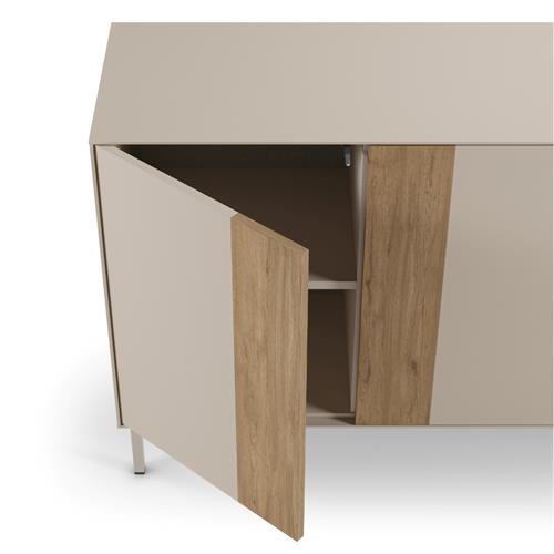 APARADOR MARINA 4P 180 CM CREMA/SEPET PIE CREMA