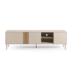 MUEBLE TV MARINA 3P2H 180CM CREMA/SEPET PIE CREMA 2