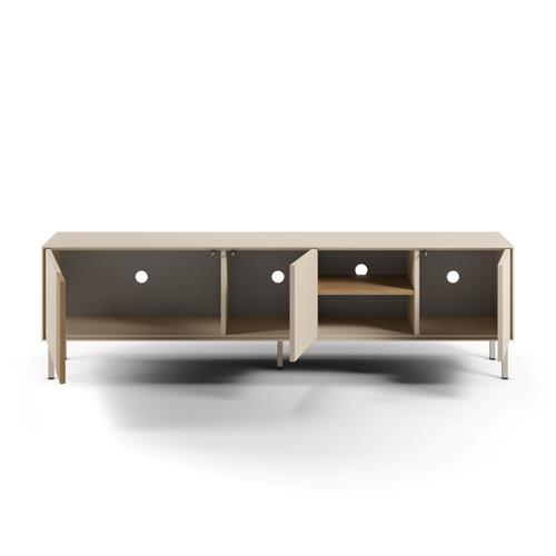 MUEBLE TV MARINA 3P2H 180CM CREMA/SEPET PIE CREMA