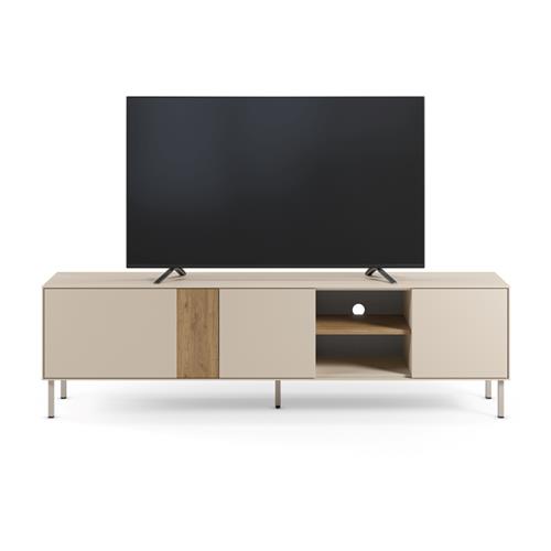 MUEBLE TV MARINA 3P2H 180CM CREMA/SEPET PIE CREMA