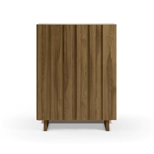 MUEBLE AUX. ALTO MARLO 2P CREMA/ROBLE OSCURO
