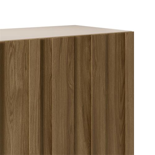 MUEBLE AUX. ALTO MARLO 2P CREMA/ROBLE OSCURO
