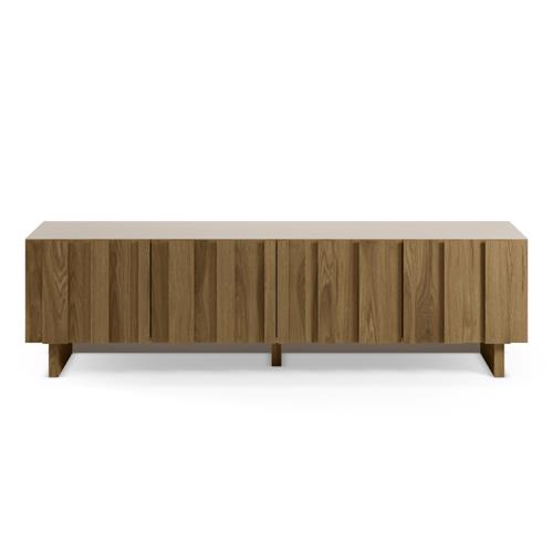 MUEBLE TV MARLO 4P 180CM. CREMA/ROBLE OSCURO