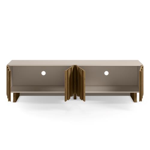MUEBLE TV MARLO 4P 180CM. CREMA/ROBLE OSCURO