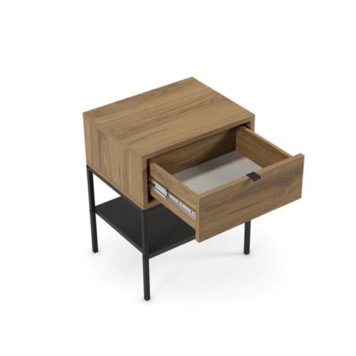 MESITA SALI 1C ROBLE-UD/NEGRO