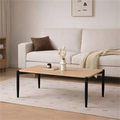 MESA CENTRO NANTAI T/ROBLE P/NEGRA