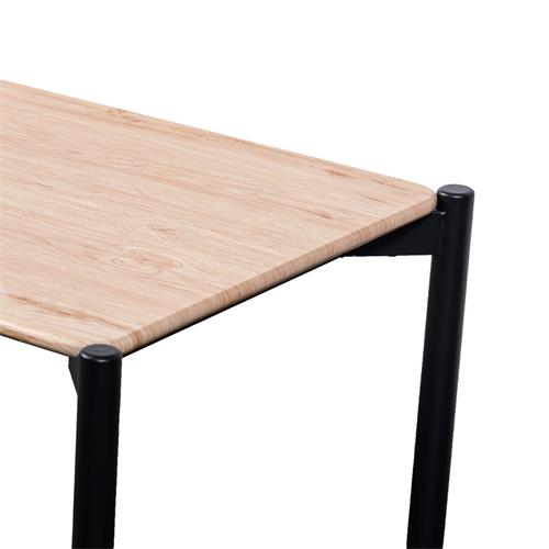 MESA CENTRO NANTAI T/ROBLE P/NEGRA