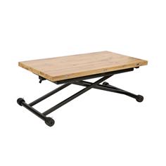 MESA CENTRO EXP. ELEVABLE ESKEL TAPA ROBLE P/NEGRA 2
