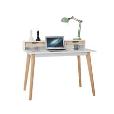 MESA ESTUDIO TIBER BLANCO MATE CAJONES NATURE 2