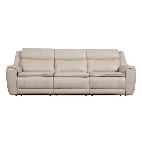 SOFA 3P MAXI SIREL PIEL BEIGE 3 RELAX ELEC.