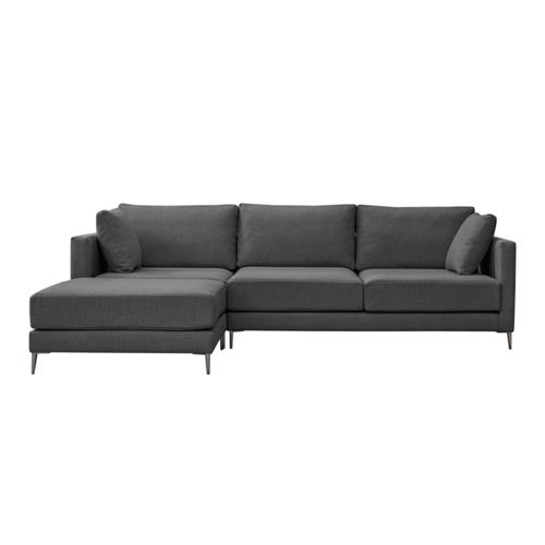 SOFA+POUFF MOMBASA TAP. KATYA 13 GRIS