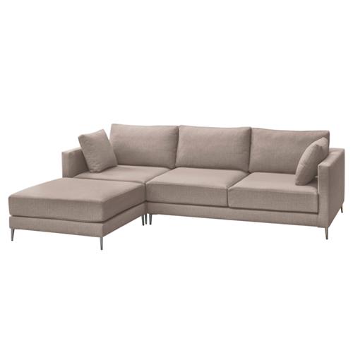 SOFA+POUFF MOMBASA TAP. KONGO 11 ACERO