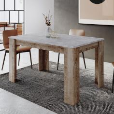 MESA COMEDOR EXT. LONDON T/GRIS ESTUCO P/ROBLE