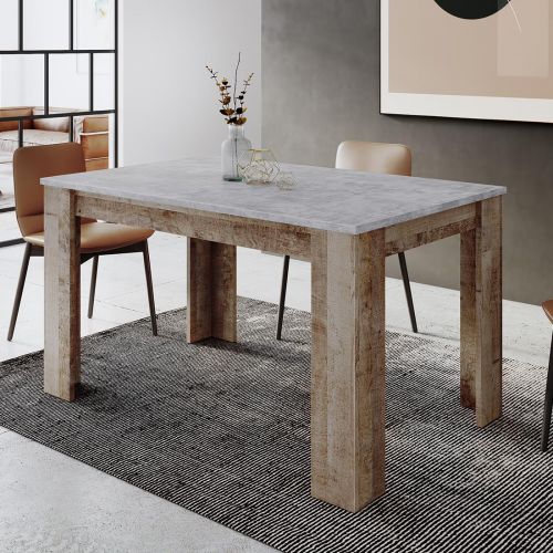 MESA COMEDOR EXT. LONDON T/GRIS ESTUCO P/ROBLE