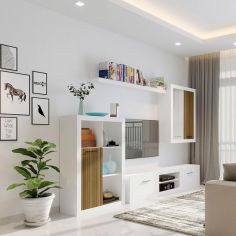 COMPOSICION SALON MOD. MELISA BLANCO F/MADERA