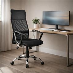SILLON OFICINA LAYLA PU NEGRA