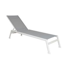 TUMBONA ARPA ALU. BLANCO TEXTILEN GRIS