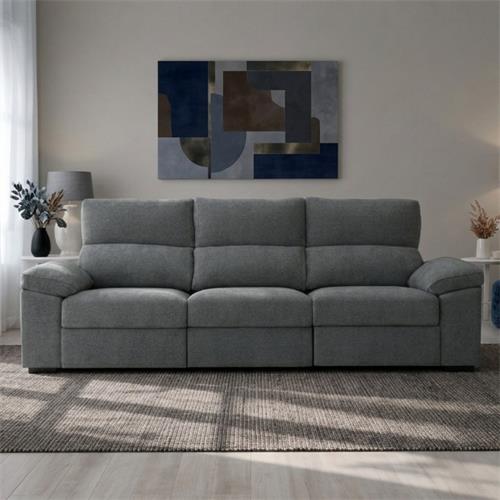 SOFA 4P SLIP M279 TAP. NATURA 24 SMOKE